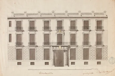 Fassade der Königlichen Akademie der Schönen Künste von San Fernando